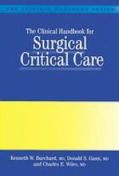 book The clinical handbook for surgical critical care