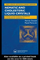 book Nematic and cholesteric liquid crystals: concepts and physical properties illustrated by experiments