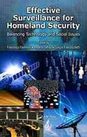 book Effective surveillance for homeland security: balancing technology and social issues