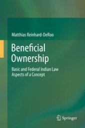 book Beneficial Ownership: Basic and Federal Indian Law Aspects of a Concept