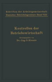 book Kontrollen der Betriebswirtschaft