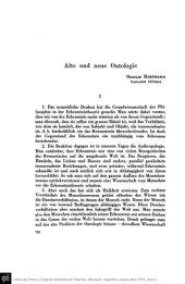 book Alte und neue Ontologie