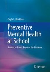 book Preventive Mental Health at School: Evidence-Based Services for Students