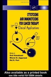 book Cytotoxins and Immunotoxins for Cancer Therapy: Clinical Applications