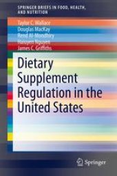 book Dietary Supplement Regulation in the United States