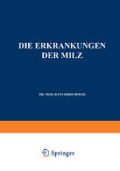 book Die Erkrankungen der Milz