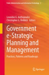 book Government e-Strategic Planning and Management: Practices, Patterns and Roadmaps