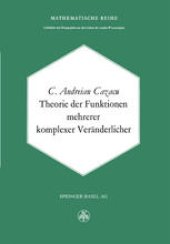 book Theorie der Funktionen mehrerer komplexer Veränderlicher