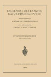 book Ergebnisse der Exakten Naturwissenschaften: Zweiundzwanzigster Band