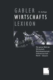 book Gabler Wirtschafts Lexikon