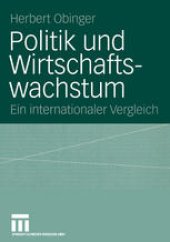 book Politik und Wirtschaftswachstum: Ein internationaler Vergleich