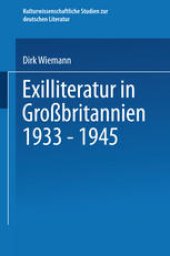 book Exilliteratur in Großbritannien 1933 – 1945