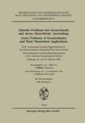 book Aktuelle Probleme der Geomechanik und Deren theoretische Anwendung / Acute Problems of Geomechanics and Their Theoretical Applications: XVII. Kolloquium (Ludwig-Föppl-Kolloquium) der Österreichischen Gesellschaft für Geomechanik / 17th Symposium (Ludwig-F