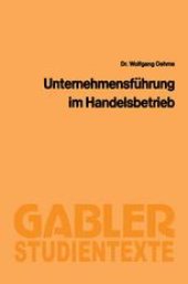 book Unternehmensführung im Handelsbetrieb