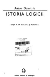 book Istoria logicii