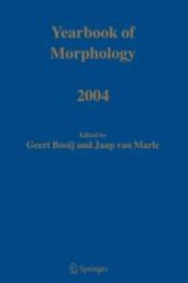 book Yearbook of Morphology 2004