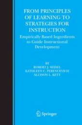 book From Principles of Learning to Strategies for Instruction: Empirically Based Ingredients to Guide Instructional Development