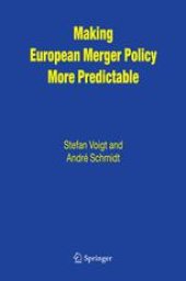 book Making European Merger Policy More Predictable