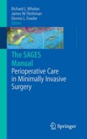 book The Sages Manual: Perioperative Care in Minimally Invasive Surgery