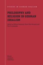 book Philosophy and Religion in German Idealism