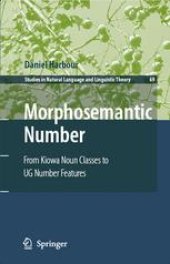 book Morphosemantic Number: From Kiowa Noun Classes To UG Number Features