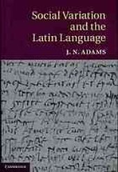 book Social Variation and the Latin Language