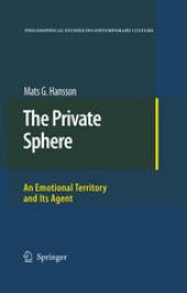 book The Private Sphere: An Emotional Territory And Its Agent