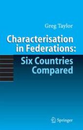 book Characterisation in Federations: Six Countries Compared