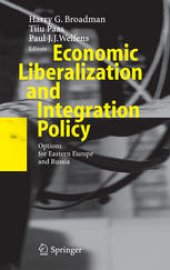 book Economic Liberalization and Integration Policy: Options for Eastern Europe and Russia