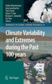 book Climate Variability and Extremes during the Past 100 Years