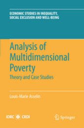 book Analysis of Multidimensional Poverty: Theory and Case Studies