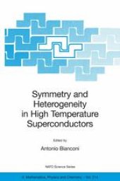 book Symmetry and Heterogeneity in High Temperature Superconductors: Proceedings of the NATO Advanced Study Research. Workshop on Symmetry and Heterogeneity in High Temperature Superconductors Erice, Sicily, Italy October 4–10, 2003