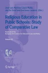 book Religious Education in Public Schools: Study of Comparative Law: Yearbook of the European Association for Education Law and Policy