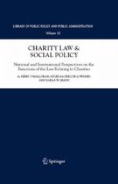 book Charity Law & Social Policy: National and International Perspectives on the Functions of the Law Relating to Charities