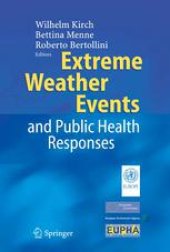 book Extreme Weather Events and Public Health Responses