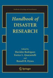 book Handbook of Disaster Research