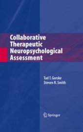 book Collaborative Therapeutic Neuropsychological Assessment