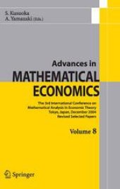 book Advances in Mathematical Economics