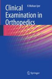 book Clinical Examination in Orthopedics