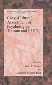 book Cross-Cultural Assessment of Psychological Trauma and PTSD