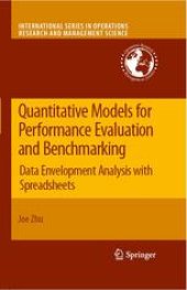 book Quantitative Models for Performance Evaluation and Benchmarking: Data Envelopment Analysis with Spreadsheets