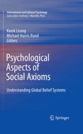 book Psychological Aspects of Social Axioms: Understanding Global Belief Systems