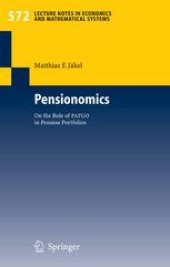book Pensionomics: On the Role of PAYGO in Pension Portfolios