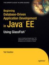 book Beginning Database-Driven Application Development in Java™ EE: Using GlassFish™