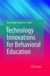 book Technology Innovations for Behavioral Education