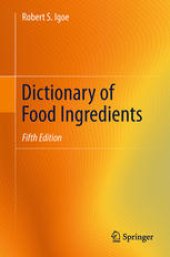 book Dictionary of Food Ingredients