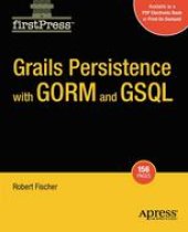 book Grails Persistence with GORM and GSQL