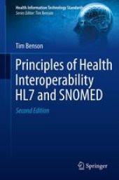 book Principles of Health Interoperability HL7 and SNOMED