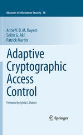 book Adaptive Cryptographic Access Control