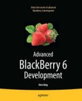 book Advanced BlackBerry 6 Development